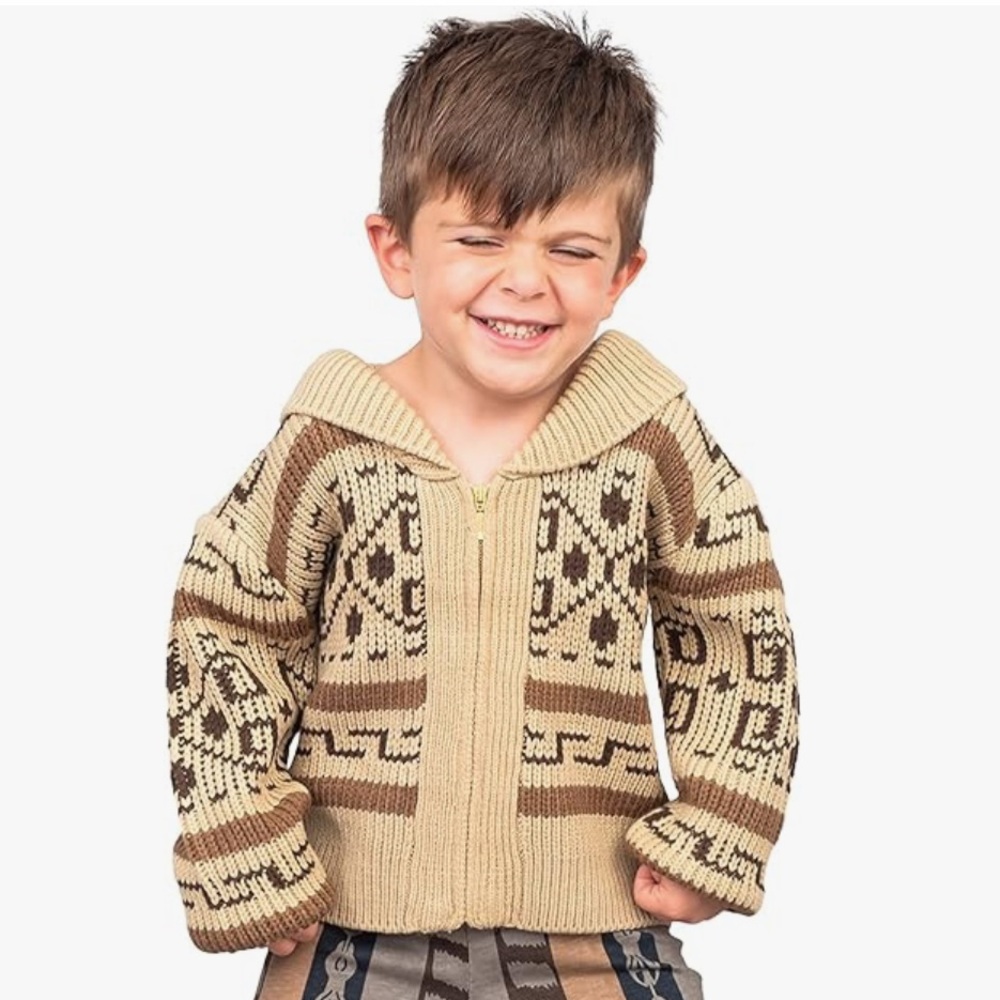 Kids The Dude - The Big Lebowski Sweater Cardigan, Size 7/8
